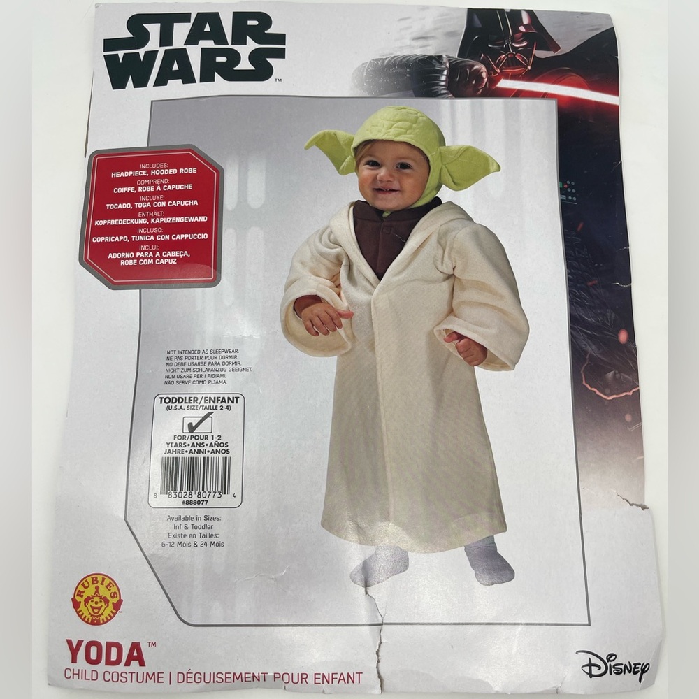 Rubie's Star Wars Yoda Costume - Cream and Green